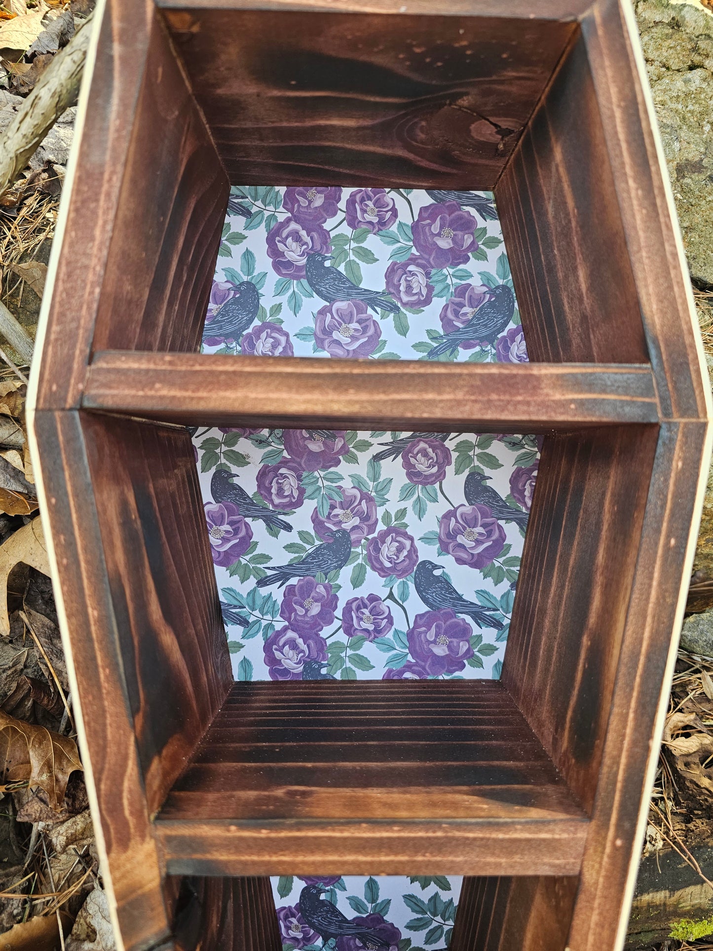 Coffin Shelf - Purple Raven