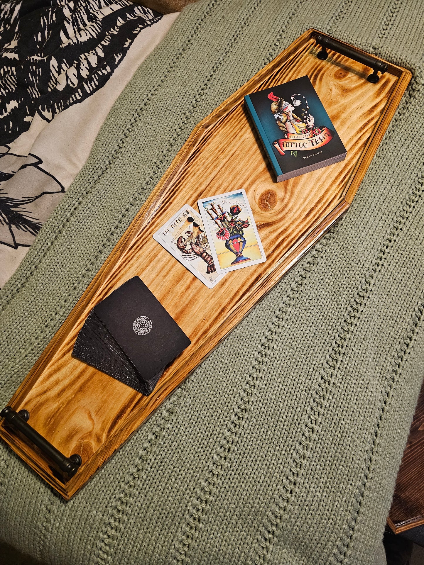 Coffin Bathtub Tray - Lightly Toasted