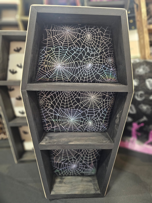 2 ft Coffin Shelf "spiderweb"