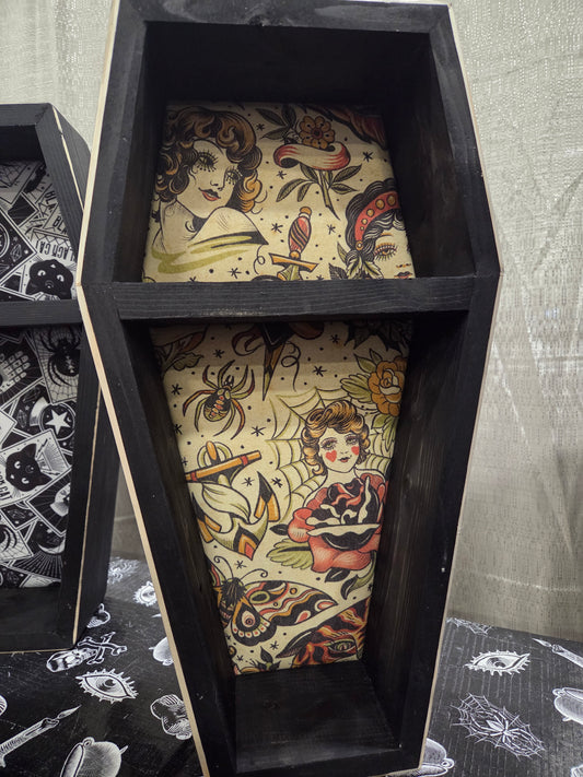Coffin Shelf - Tattoo Flash