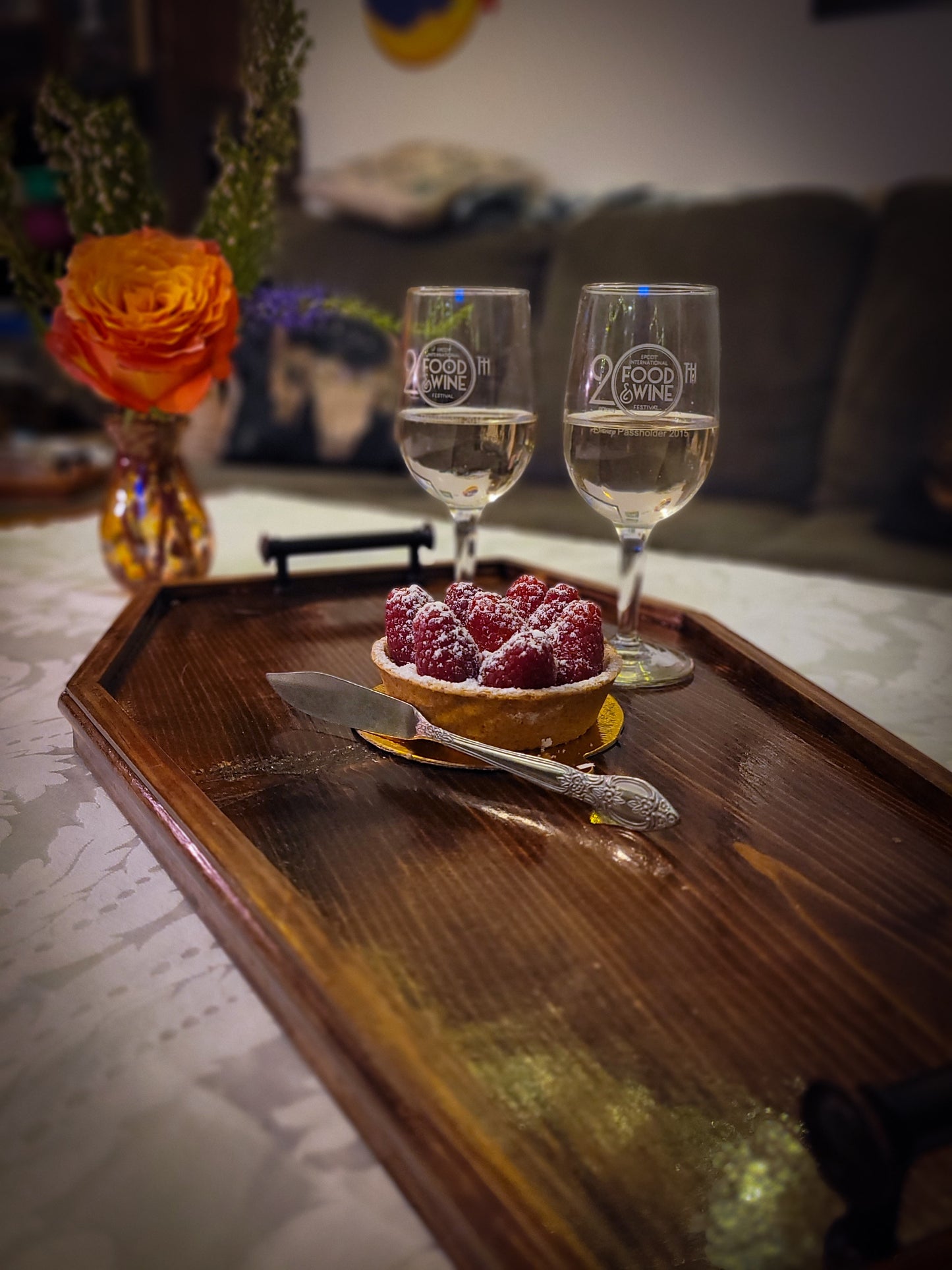 Coffin Serving Tray - Mahogany