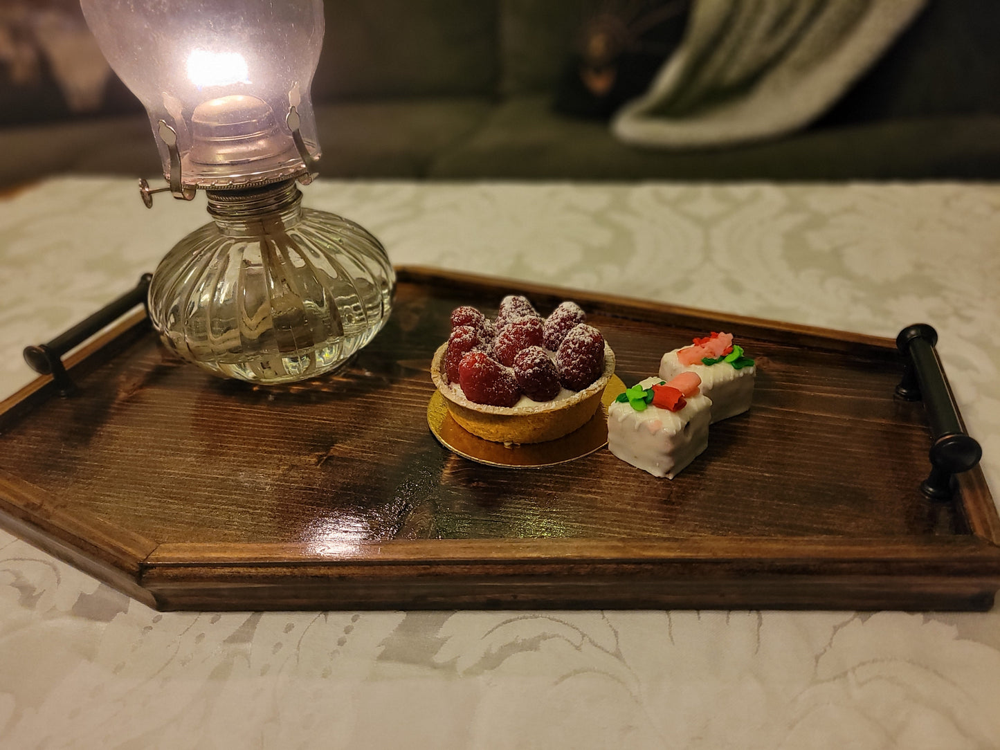 Coffin Serving Tray - Mahogany