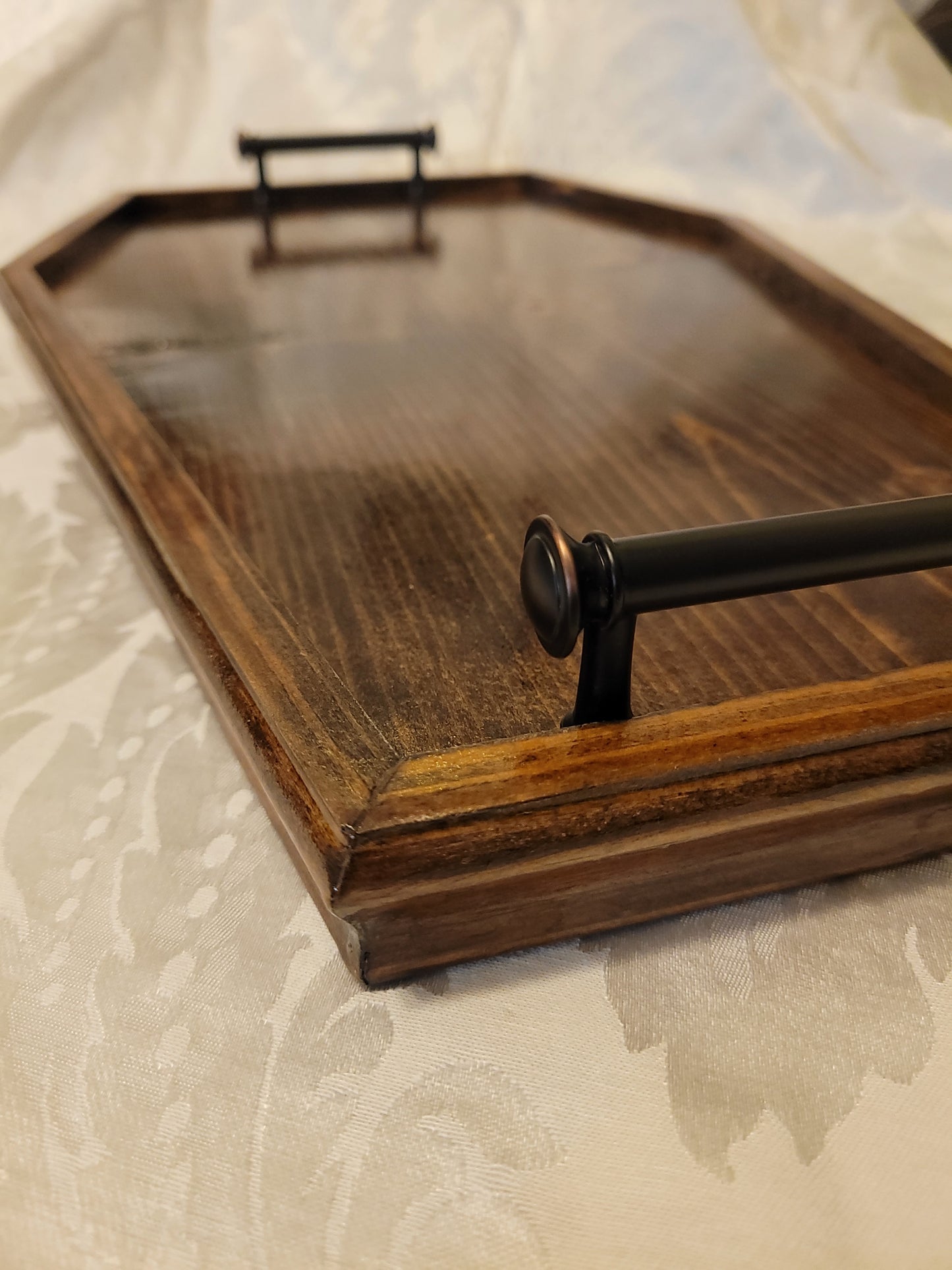 Coffin Serving Tray - Mahogany