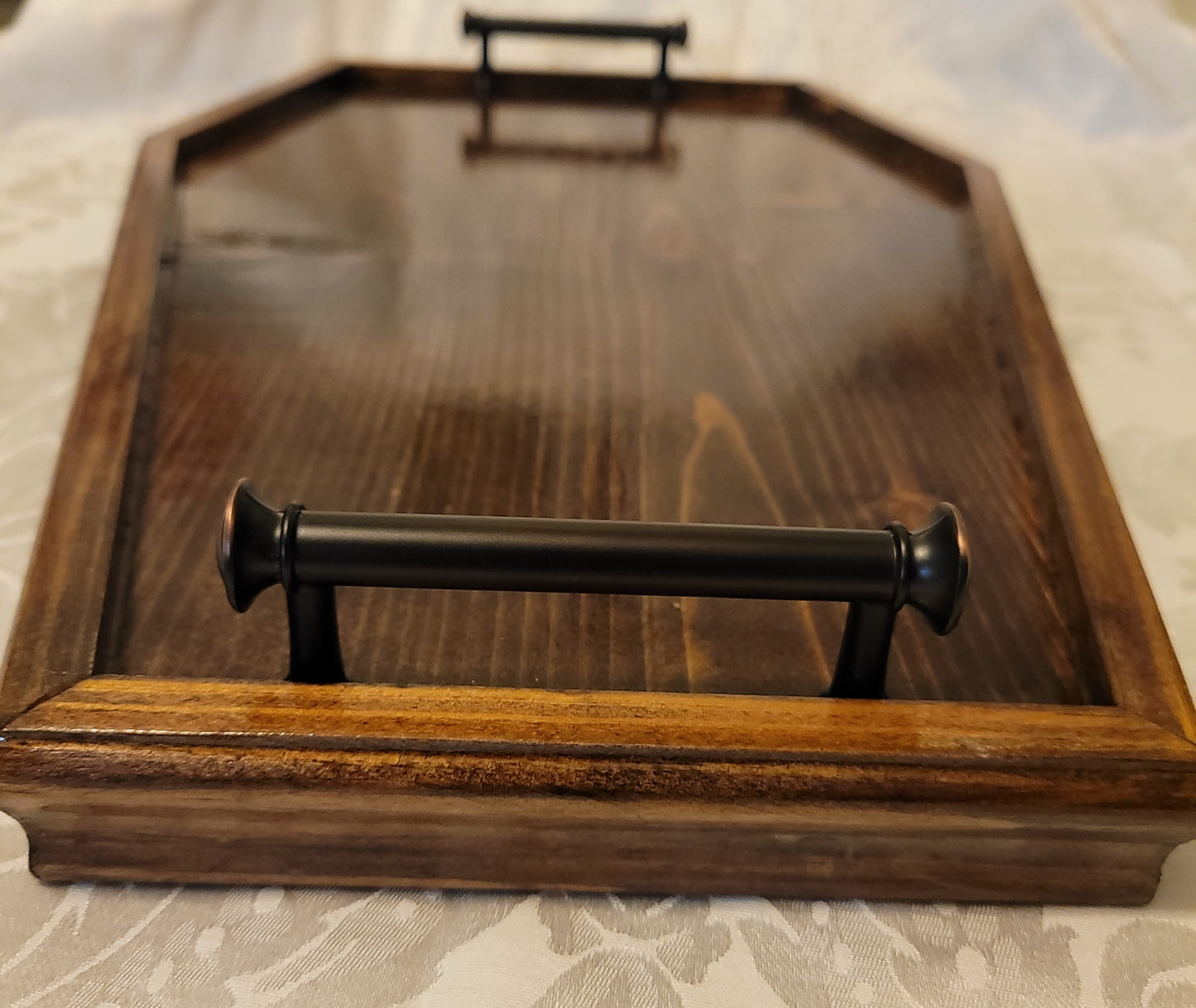 Coffin Serving Tray - Mahogany