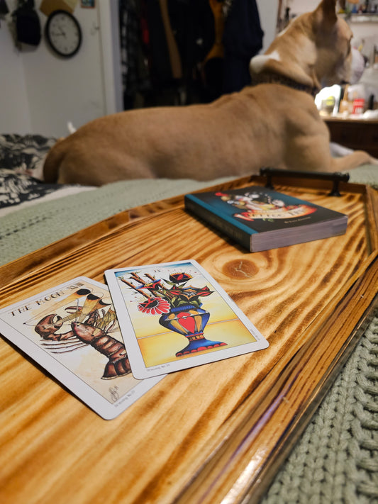 Coffin Bathtub Tray - Lightly Toasted